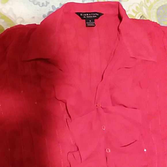 Women's signature by Robbie Bee button down shirt - Picture 4 of 7